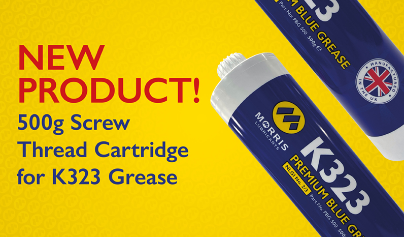 New 500g Screw Threaded Cartridge For K323 Premium Blue Grease