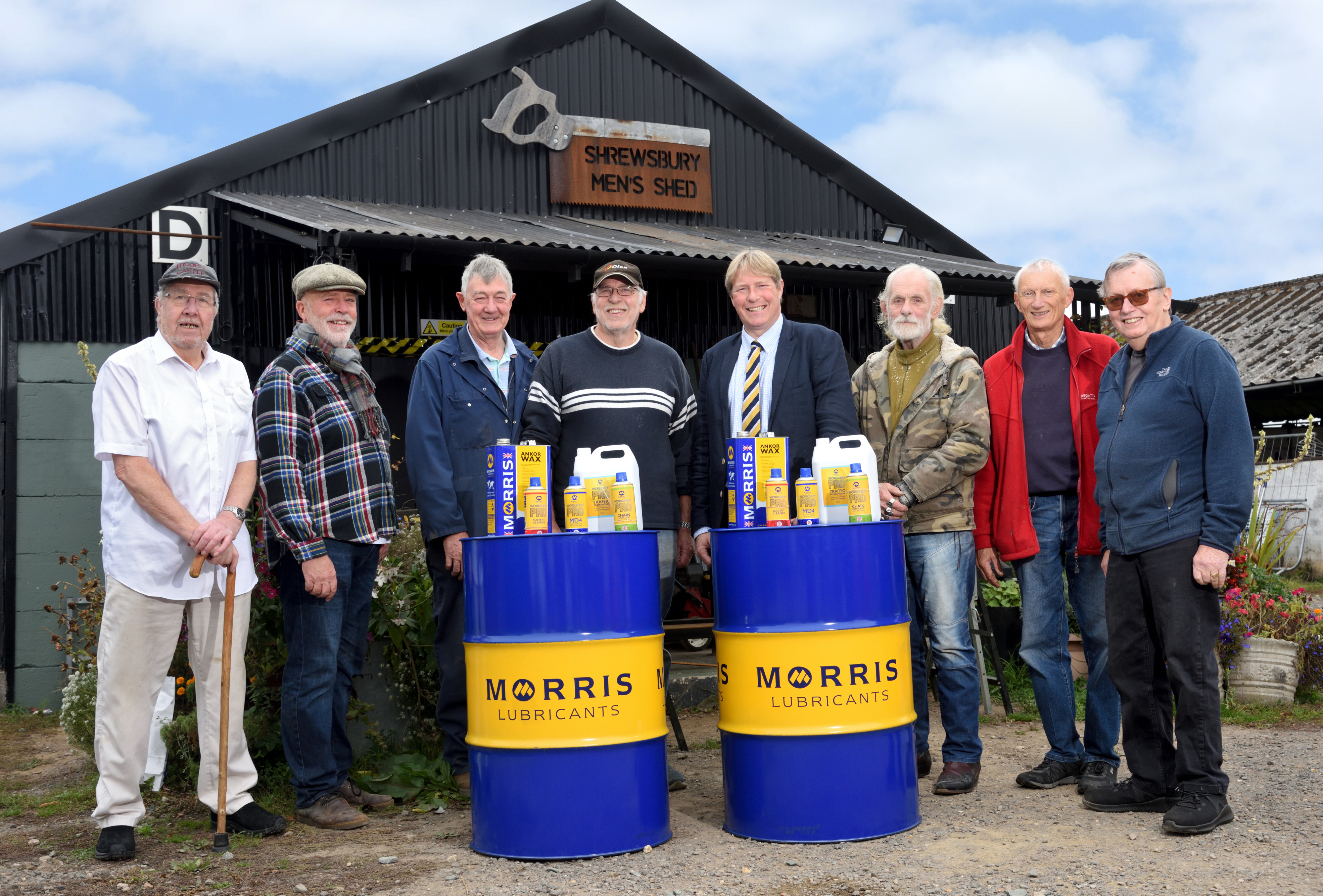 Morris Lubricants support The Shrewsbury Mens Shed 