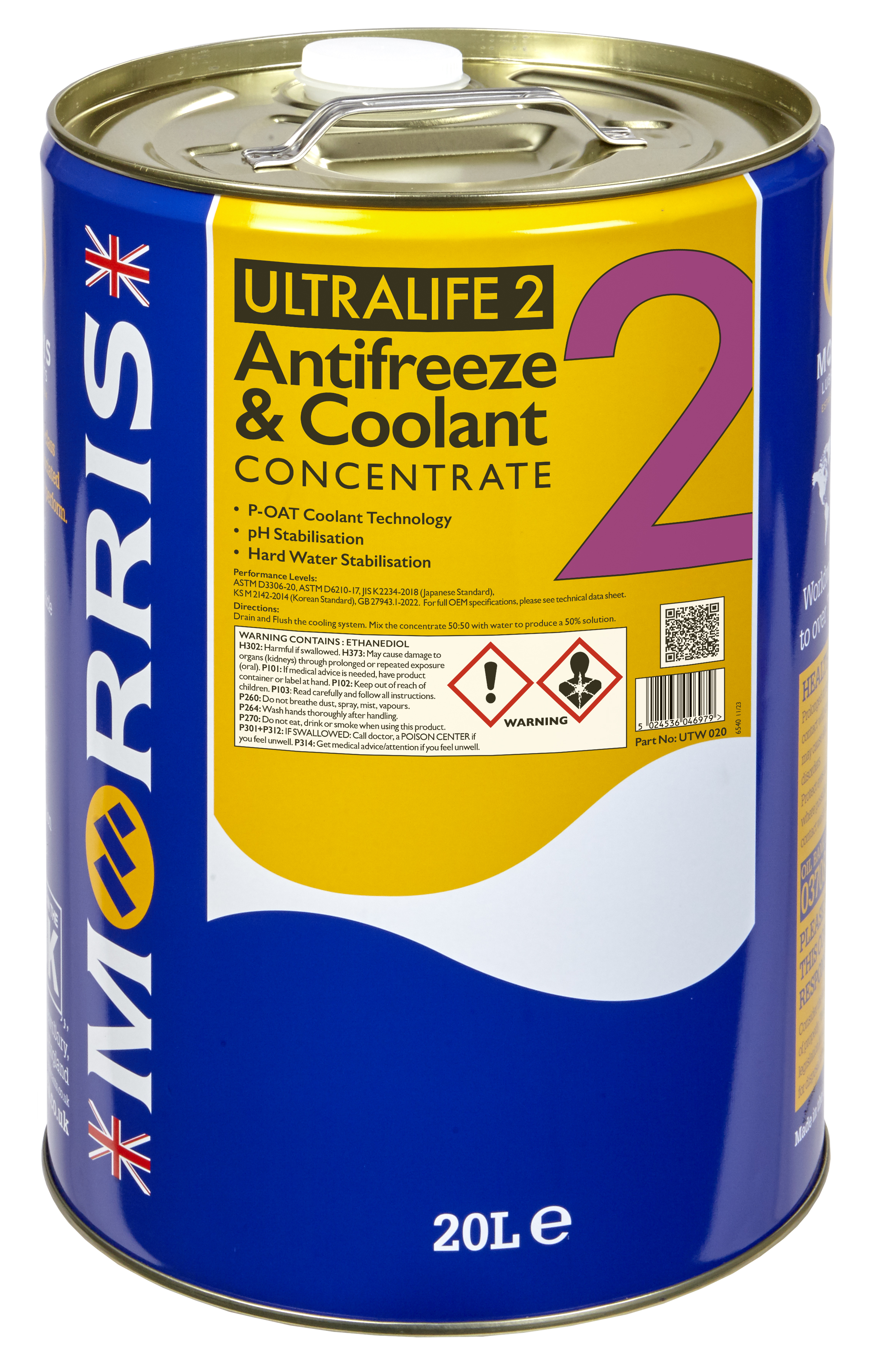 Morris Ultralife 2 antifreeze coolant 20L