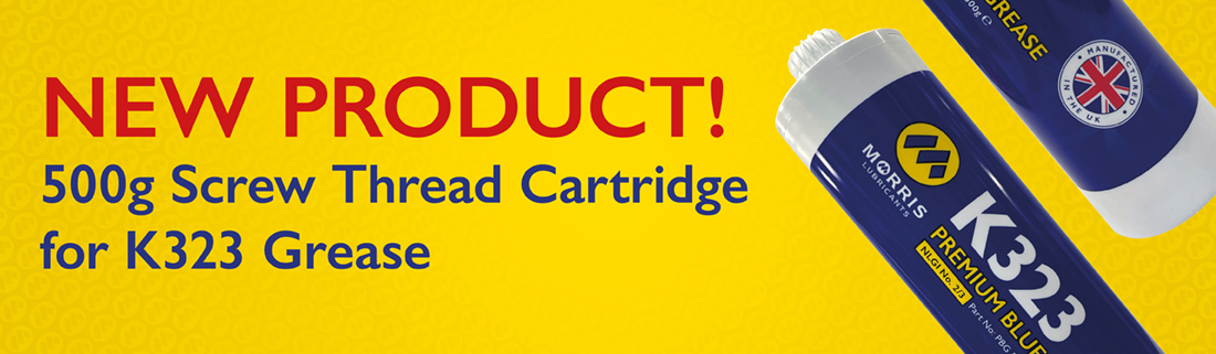 New Product - 500g Screw Threaded Cartridge For K323 Premium Blue Grease