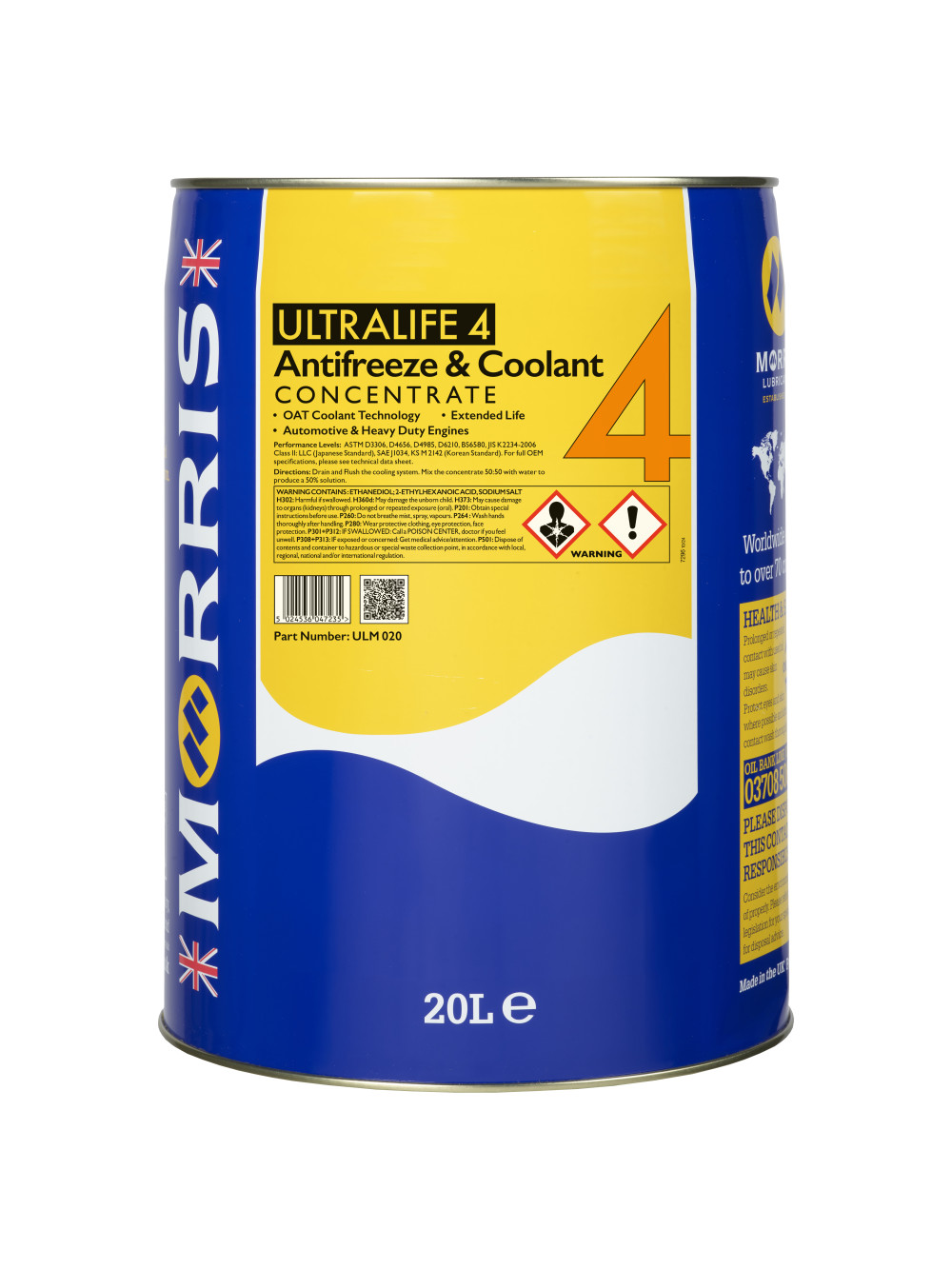 Ultralife 4 Long Life OAT Antifreeze Coolant